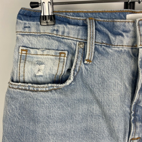 Frame Clash Light Wash Le Vintage Bermuda Jean Shorts - Picture 9 of 10